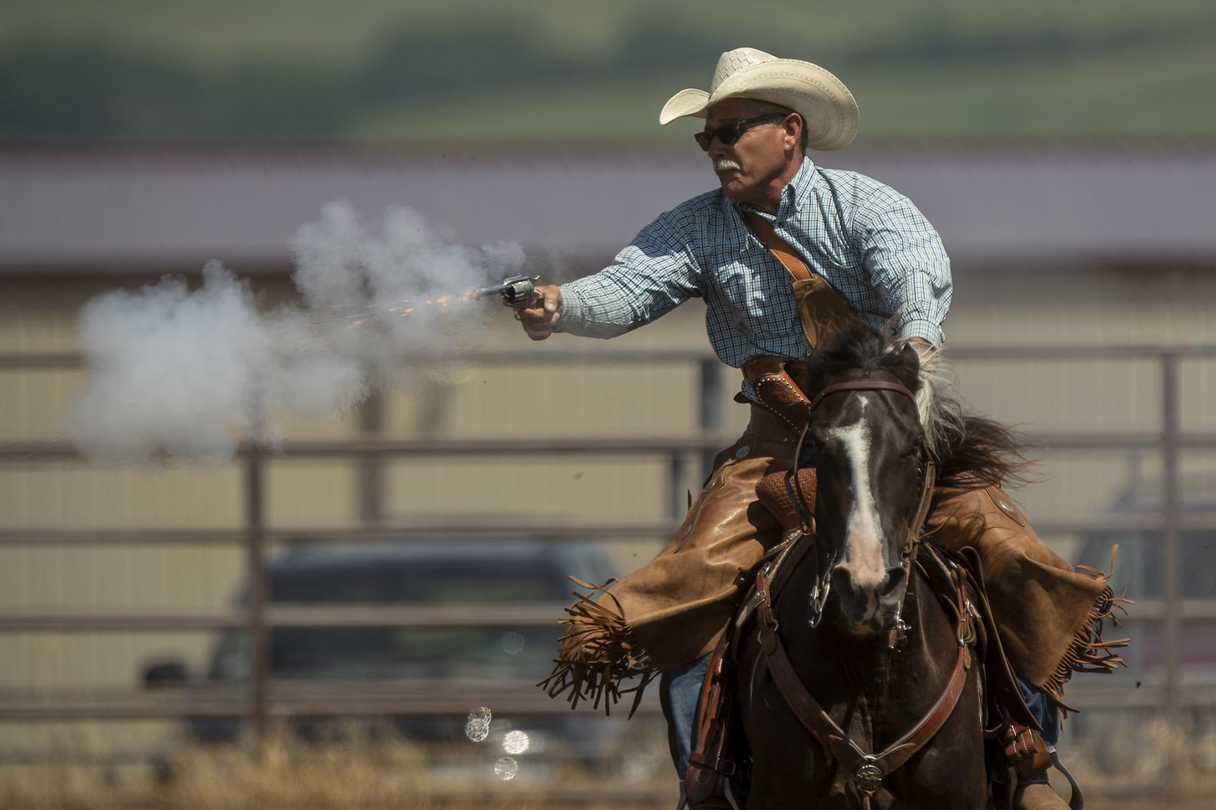 Cowboy mounted shooting